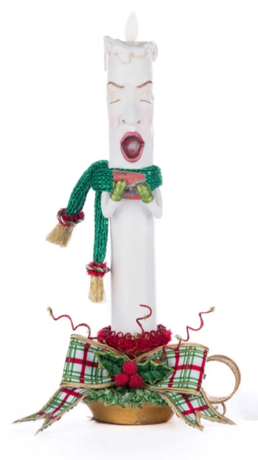 Katherine's Collection Village Of Holly Woods Caroling Candles Katherine's Collection Christmas Candle Decor