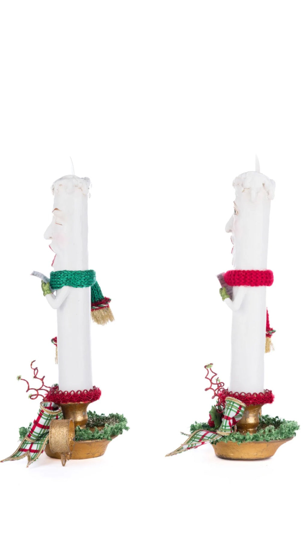 Katherine's Collection Village Of Holly Woods Caroling Candles Katherine's Collection Christmas Candle Decor