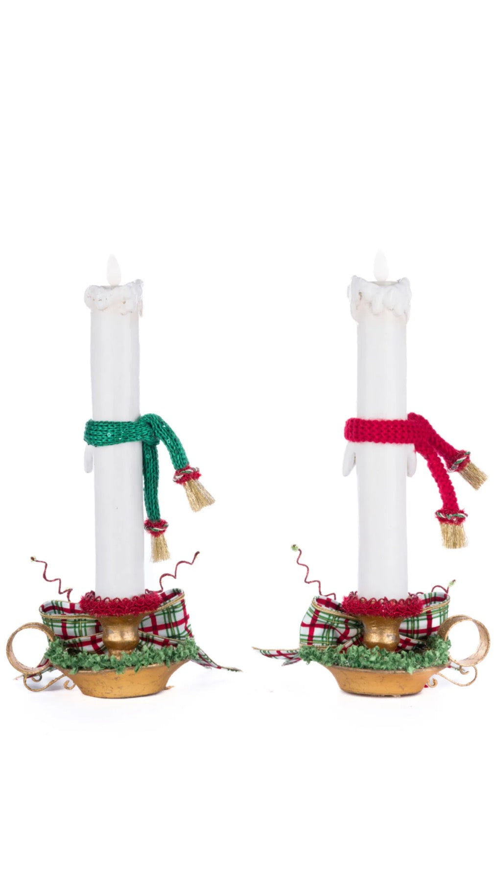 Katherine's Collection Village Of Holly Woods Caroling Candles Katherine's Collection Christmas Candle Decor