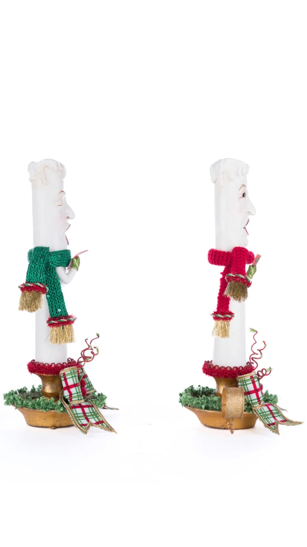 Katherine's Collection Village Of Holly Woods Caroling Candles Katherine's Collection Christmas Candle Decor