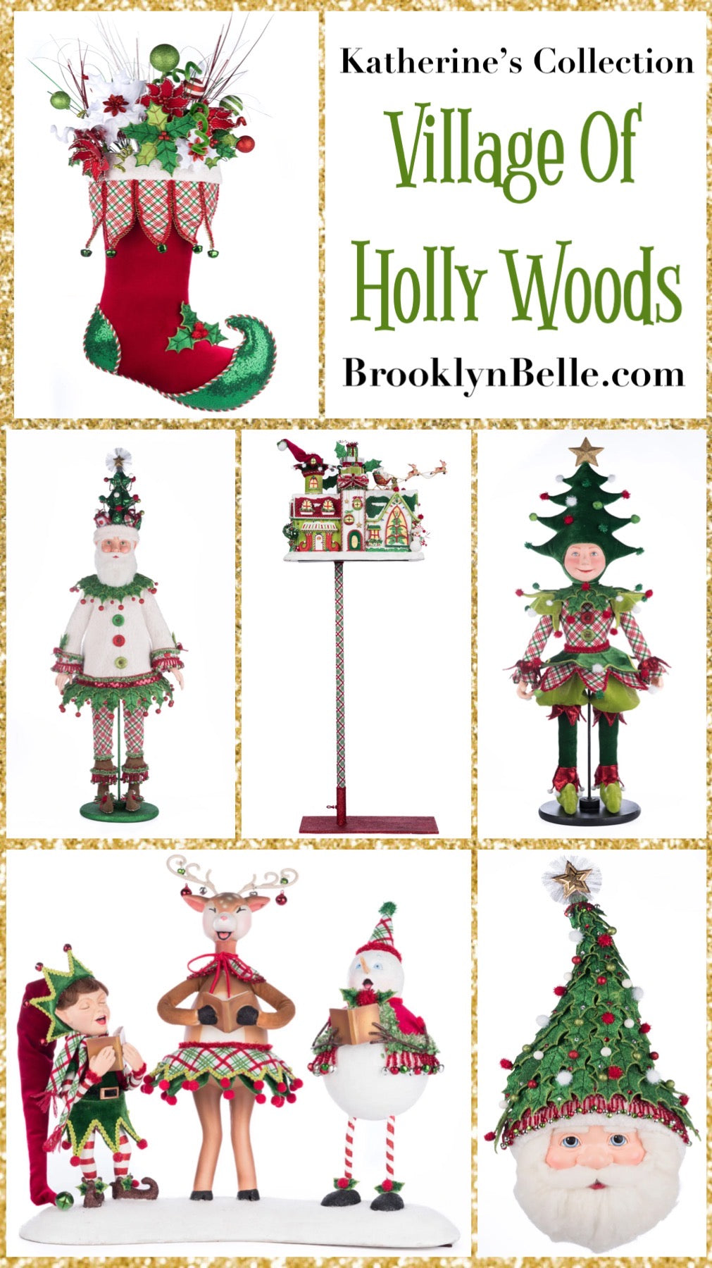 Katherine's Collection Village Of Holly Woods Whimsical Table Top Tree Katherine's Collection Tabletop Christmas Tree