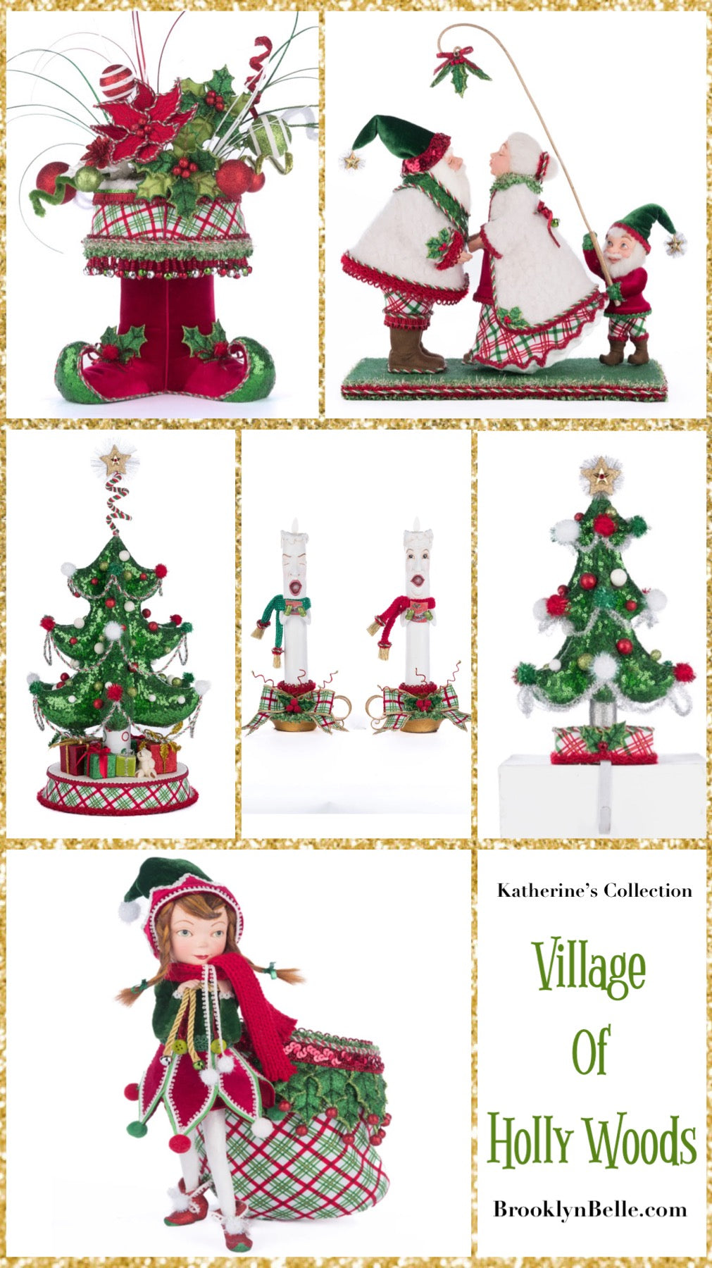 Katherine's Collection Village Of Holly Woods Whimsical Table Top Tree Katherine's Collection Tabletop Christmas Tree