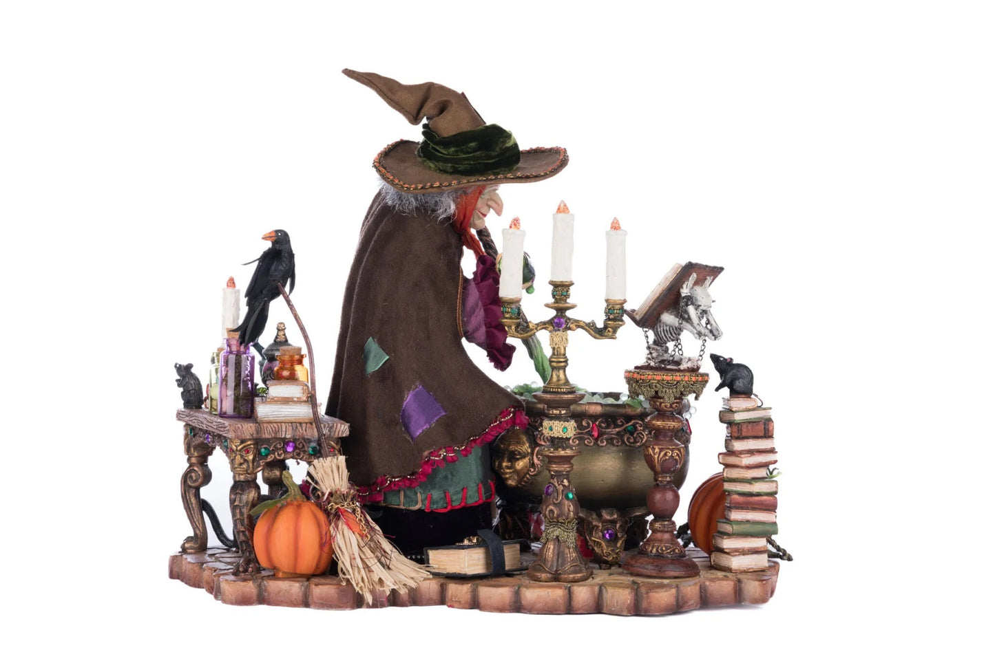 Katherine's Collection Witch In Potion Room Katherine's Collection Halloween Witch Figure