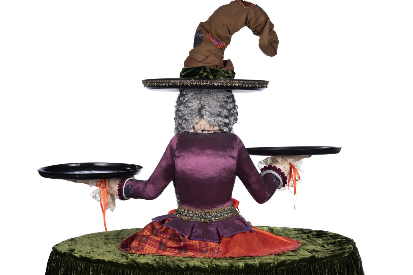Katherine's Collection Gertrude Grimoir Witch Server Katherine's Collection Halloween Witch Cupcake Server
