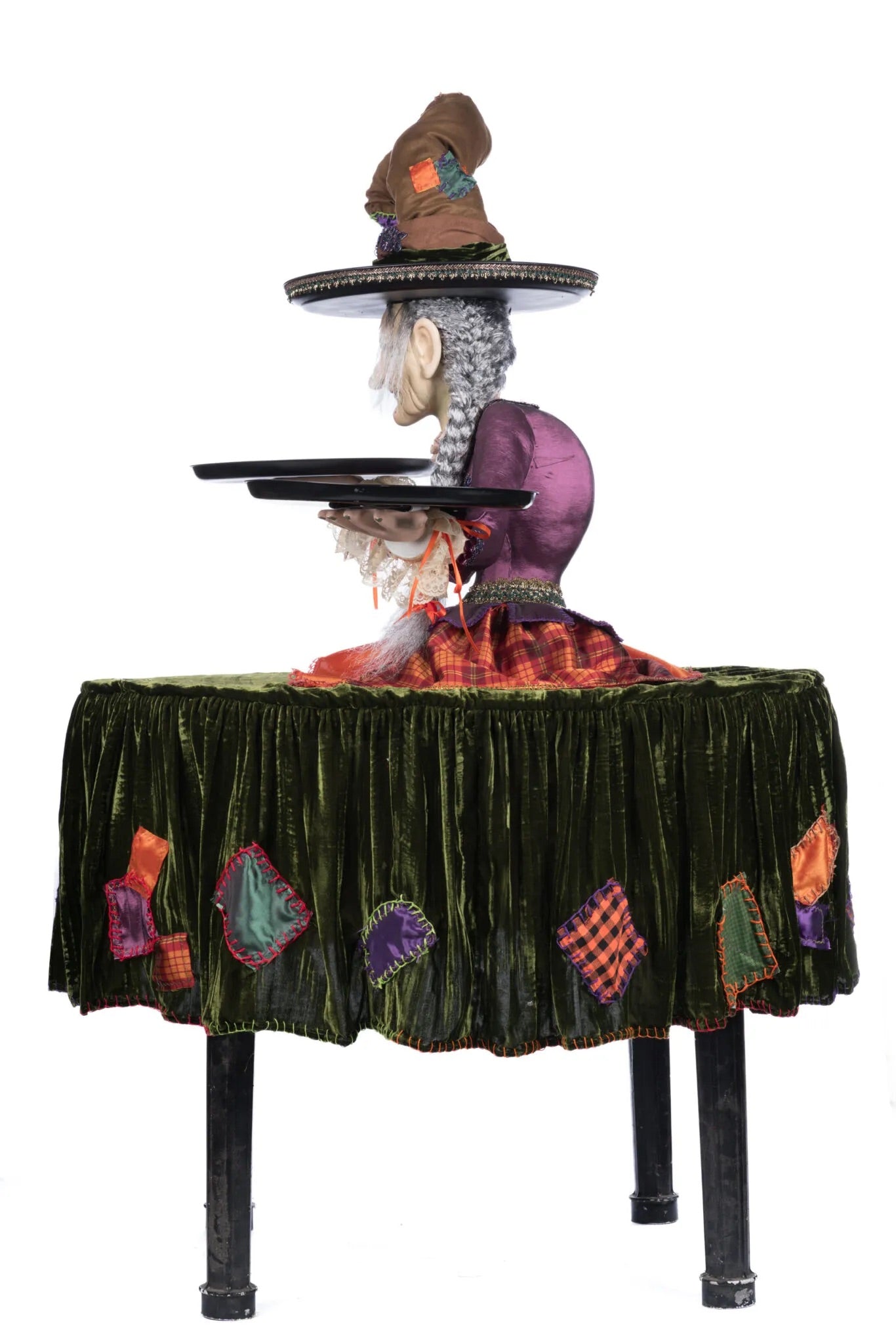 Katherine's Collection Gertrude Grimoir Witch Server Katherine's Collection Halloween Witch Cupcake Server