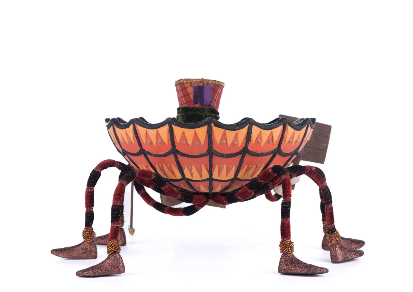 Katherine's Collection Halloween Broomstick Acres Spider Candy Dish