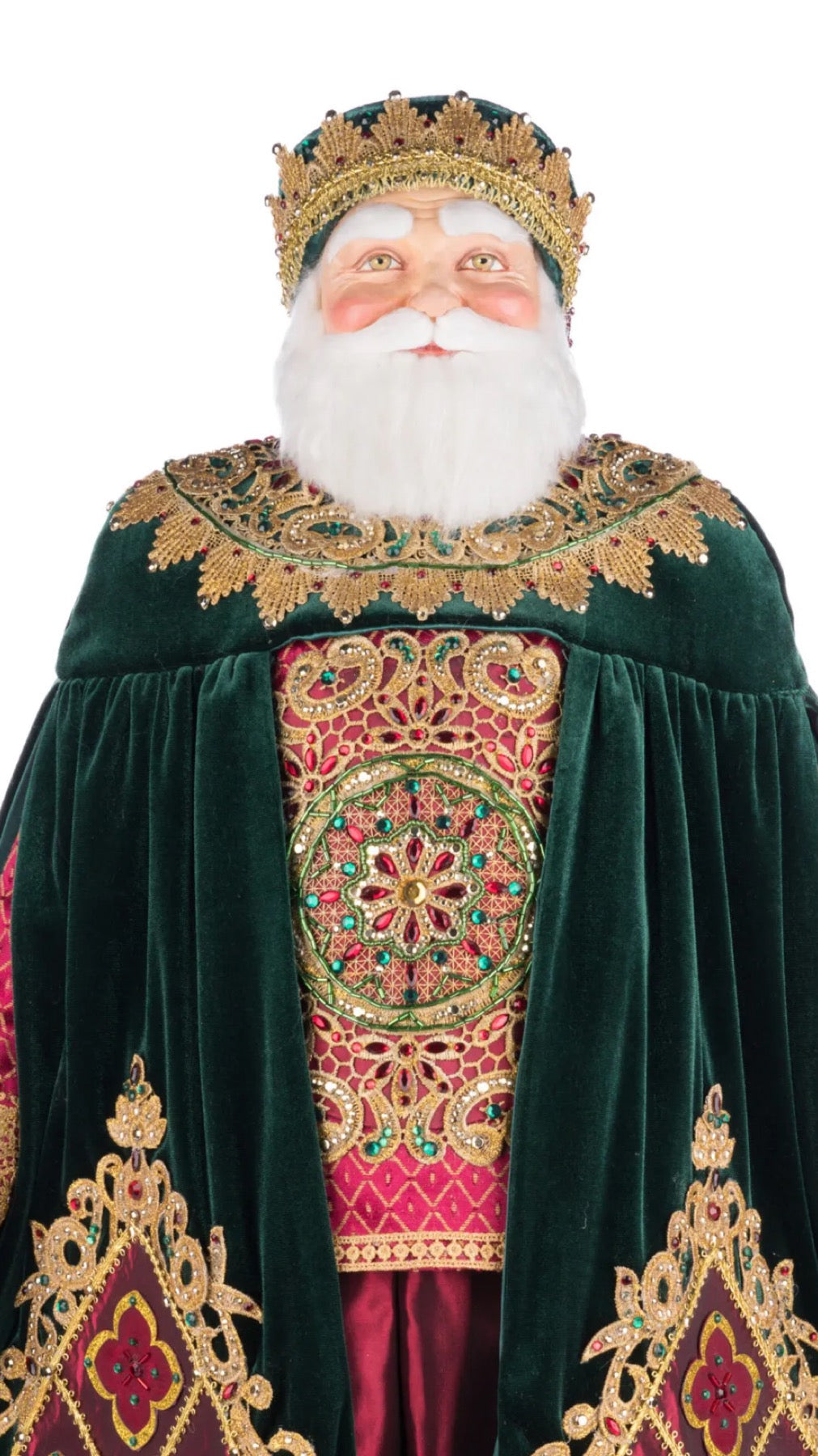 Katherine's Collection Father Christmas Castle Santa Doll Katherine's Collection Santa 32 inch