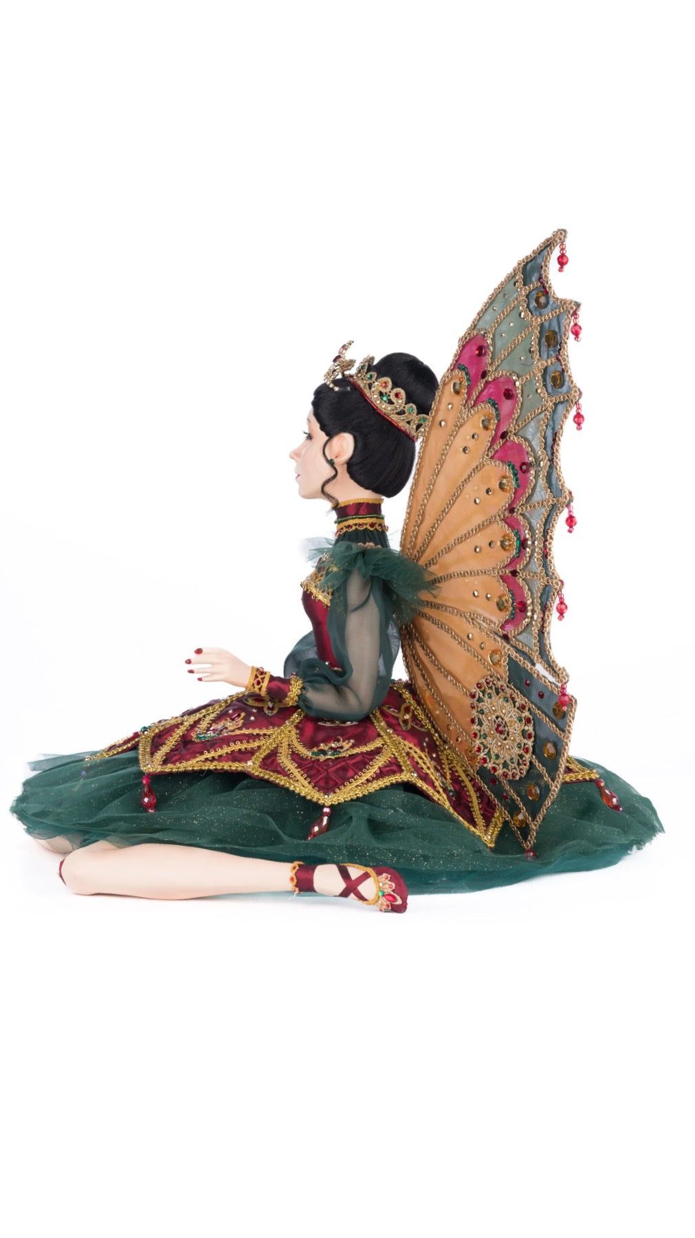 Katherine's Collection Christmas Castle Belle Noelle Sitting Fairy Ballerina Doll Katherine's Collection Christmas Ballerina
