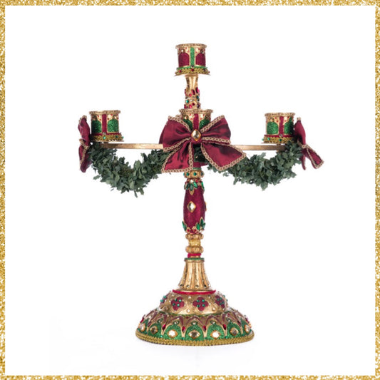 Katherine's Collection Christmas Castle Candelabra   Katherine's Collection Christmas Candelabra