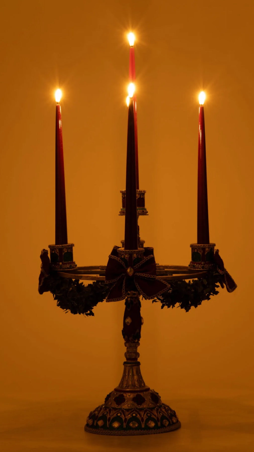 Katherine's Collection Christmas Castle Candelabra Katherine's Collection Christmas Candelabra