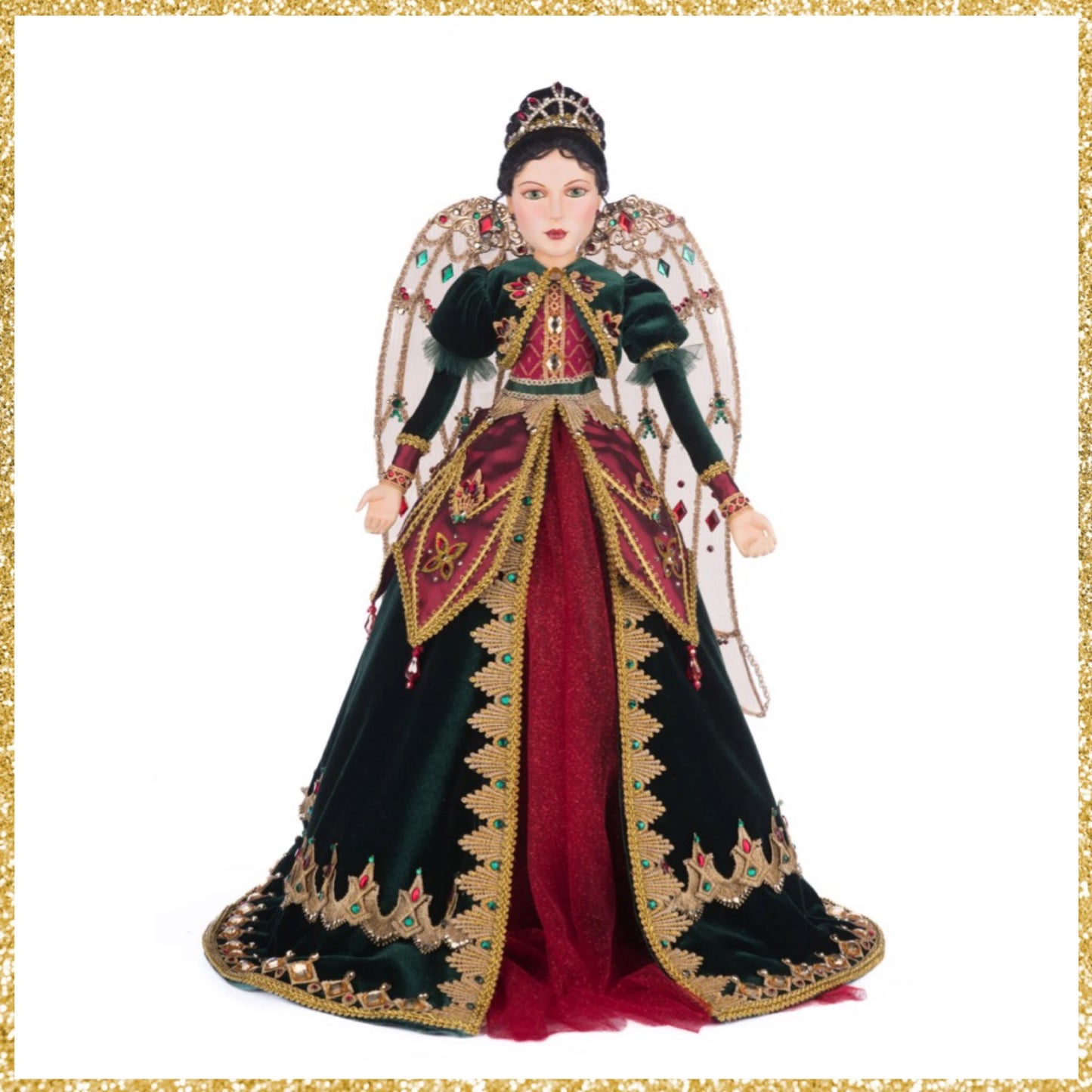 Katherine's Collection Christmas Castle Belle Noelle Tree Top Angel   Katherine's Collection Christmas Tree Topper Decoration