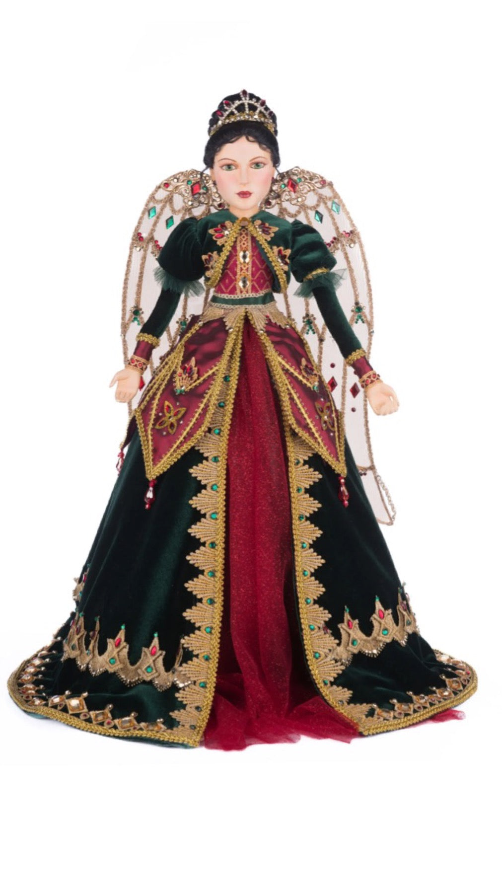 Katherine's Collection Christmas Castle Belle Noelle Tree Top Angel Katherine's Collection Christmas Tree Topper Decoration