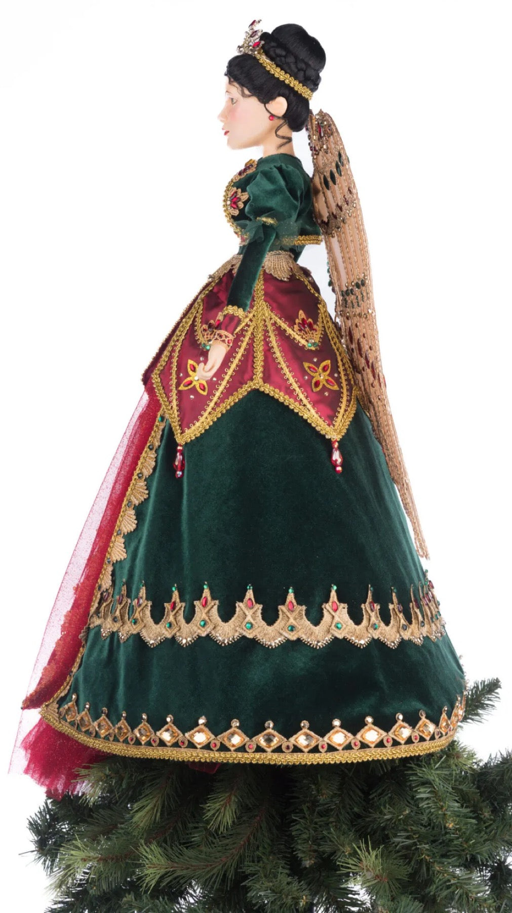 Katherine's Collection Christmas Castle Belle Noelle Tree Top Angel Katherine's Collection Christmas Tree Topper Decoration