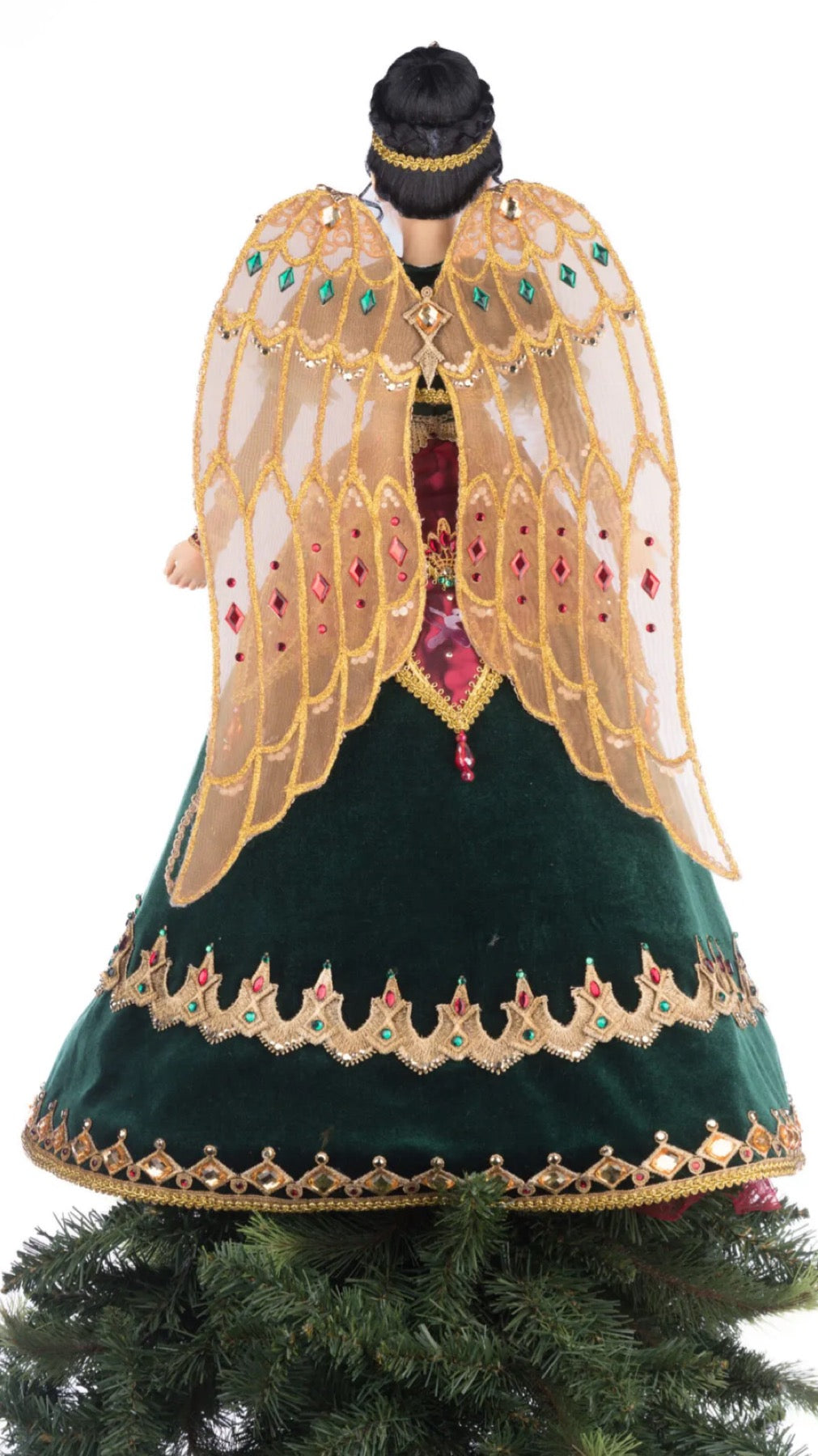 Katherine's Collection Christmas Castle Belle Noelle Tree Top Angel Katherine's Collection Christmas Tree Topper Decoration