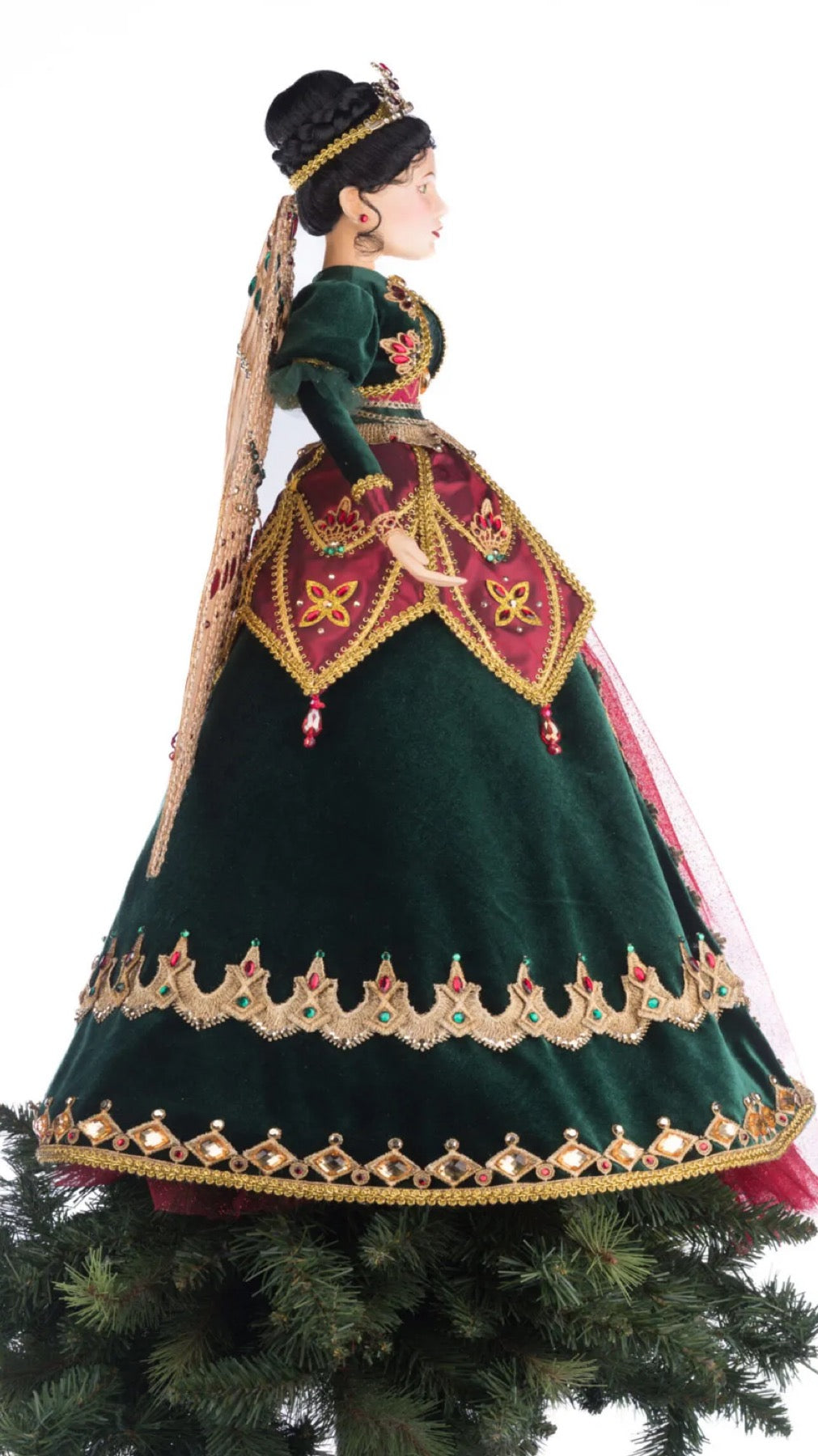 Katherine's Collection Christmas Castle Belle Noelle Tree Top Angel Katherine's Collection Christmas Tree Topper Decoration