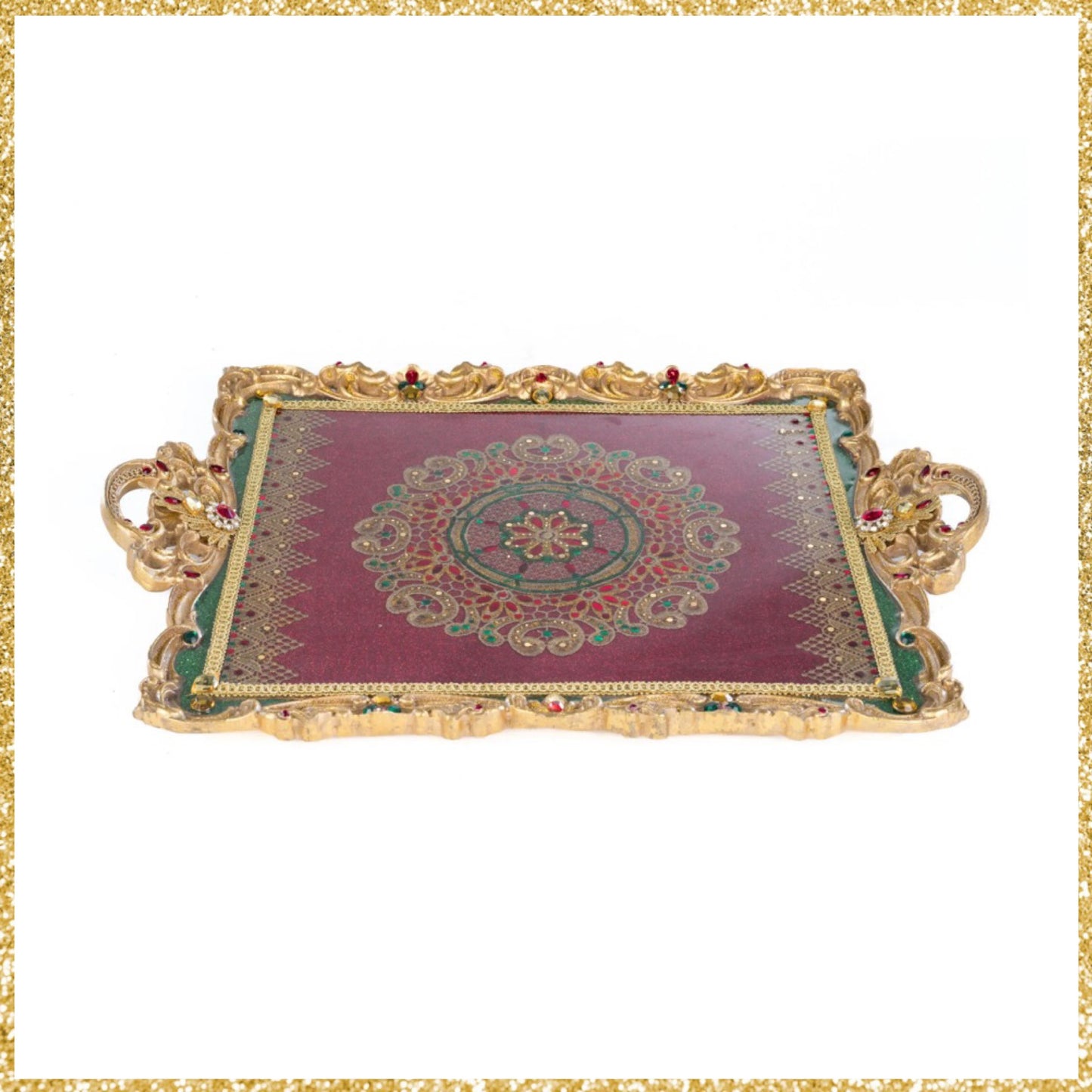 Katherine's Collection Christmas Castle Serving Tray Katherine's Collection Christmas Serving Tray