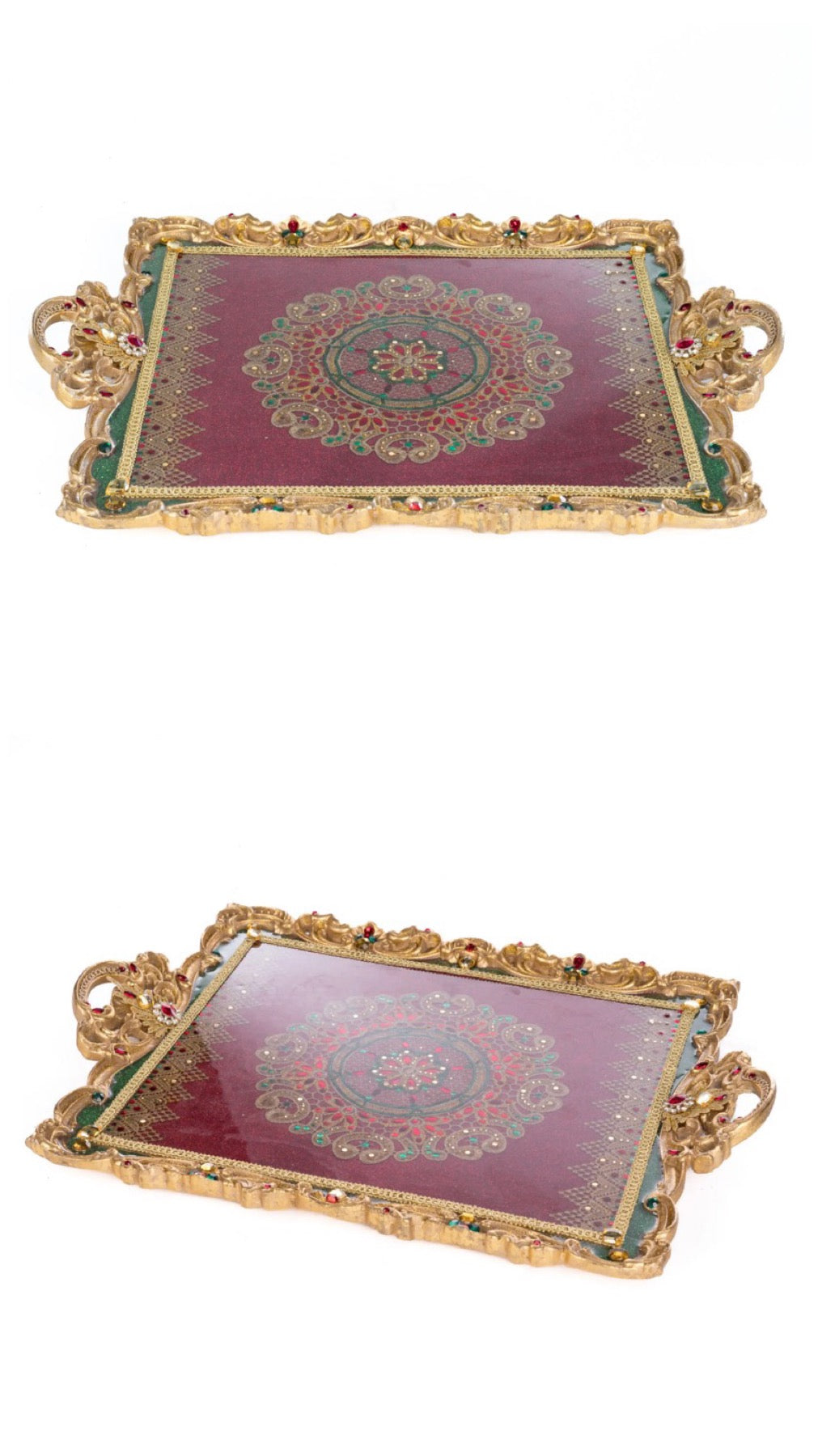 Katherine's Collection Christmas Castle Serving Tray Katherine's Collection Christmas Serving Tray