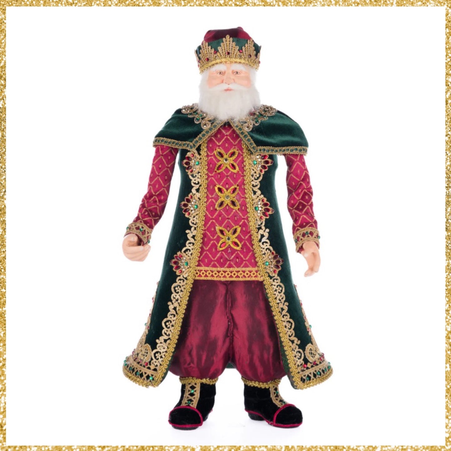 Katherine's Collection Christmas Castle St. Nicholas Tanenbaum Tabletop Santa Katherine's Collection Santa Claus