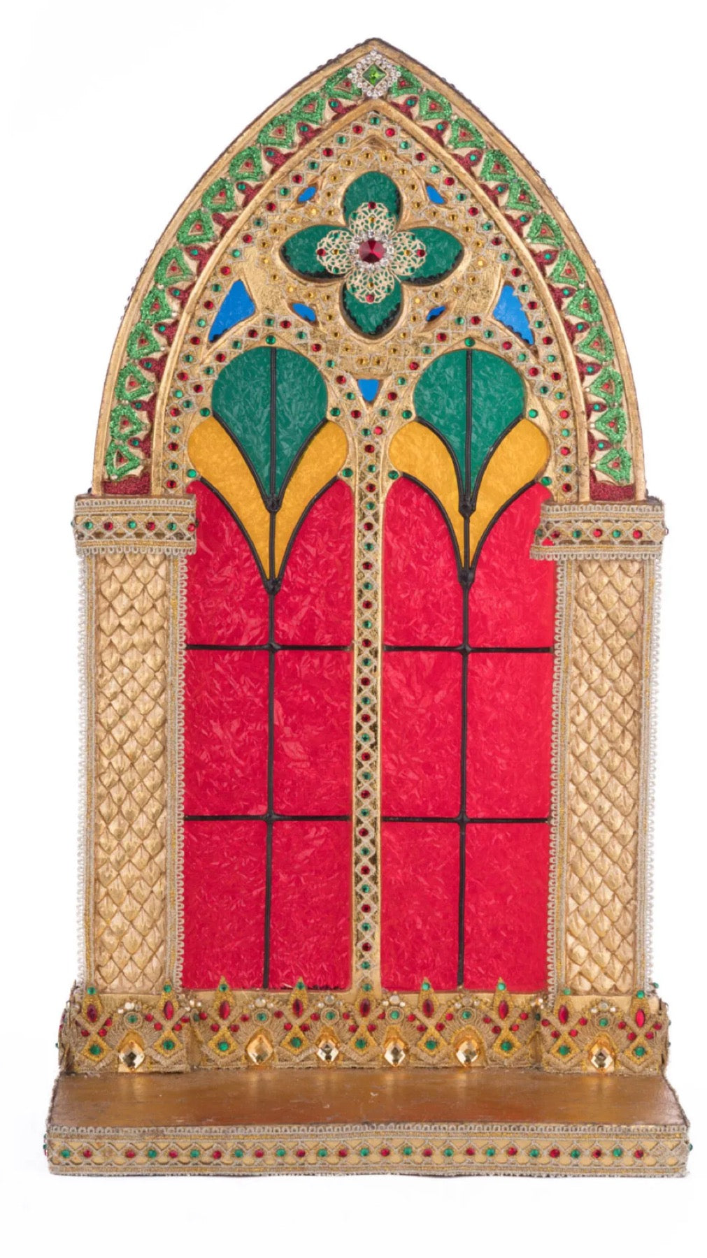 Katherine's Collection Christmas Castle Pillar Candle Holder Katherine's Collection Christmas Pillar Candle Holder