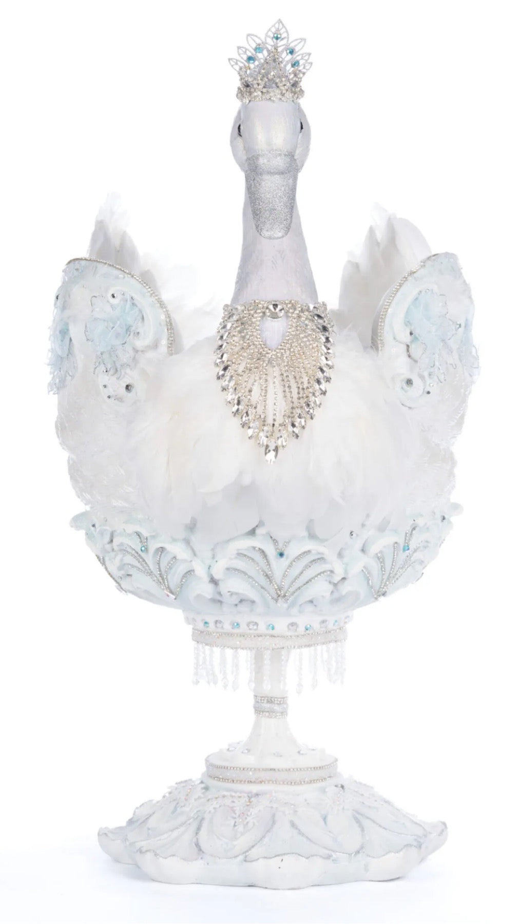 Katherine's Collection Crystal Kingdom Shimmering Swan Bowl Katherine's Collection Christmas Winter Swan Bowl