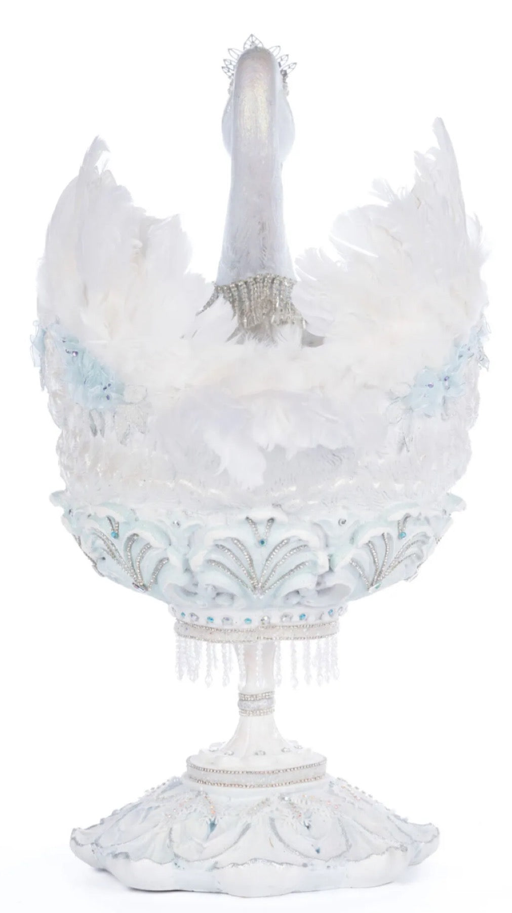 Katherine's Collection Crystal Kingdom Shimmering Swan Bowl Katherine's Collection Christmas Winter Swan Bowl