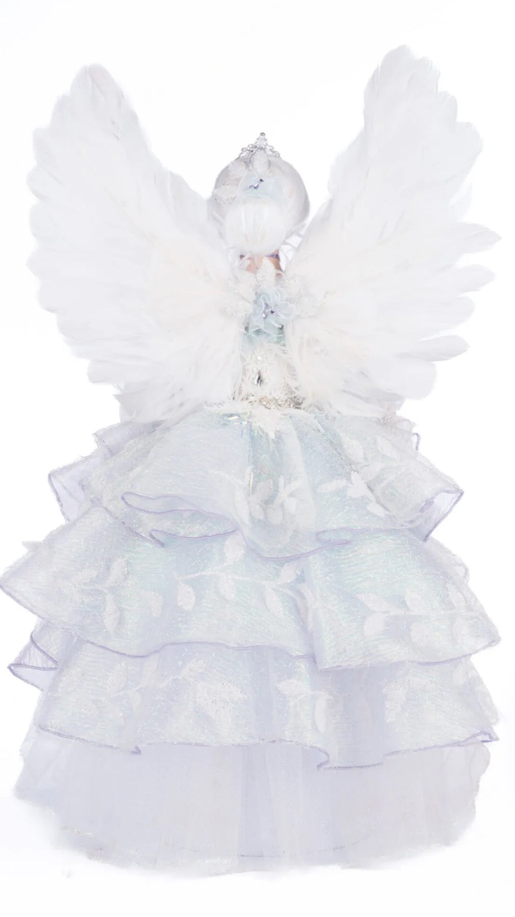 Katherine's Collection Crystal Kingdom Crystalline Angel Tree Topper Katherine's Collection Christmas Winter Angel Tree Topper