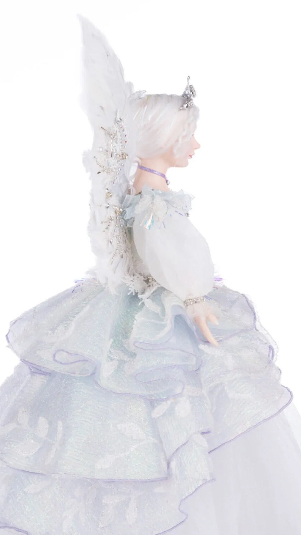 Katherine's Collection Crystal Kingdom Crystalline Angel Tree Topper Katherine's Collection Christmas Winter Angel Tree Topper