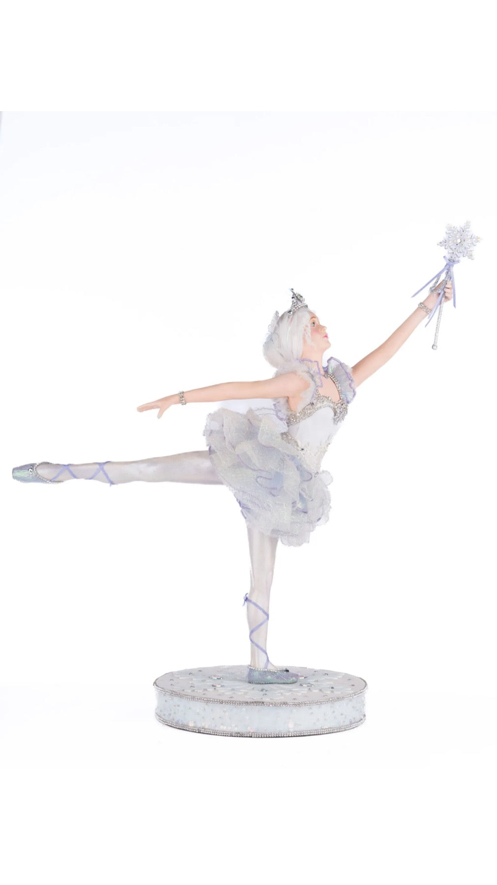 Katherine's Collection Crystal Kingdom Crystalline Ice Princess Ballerina Tabletop Katherine's Collection Christmas Winter Princess Ballerina Decor