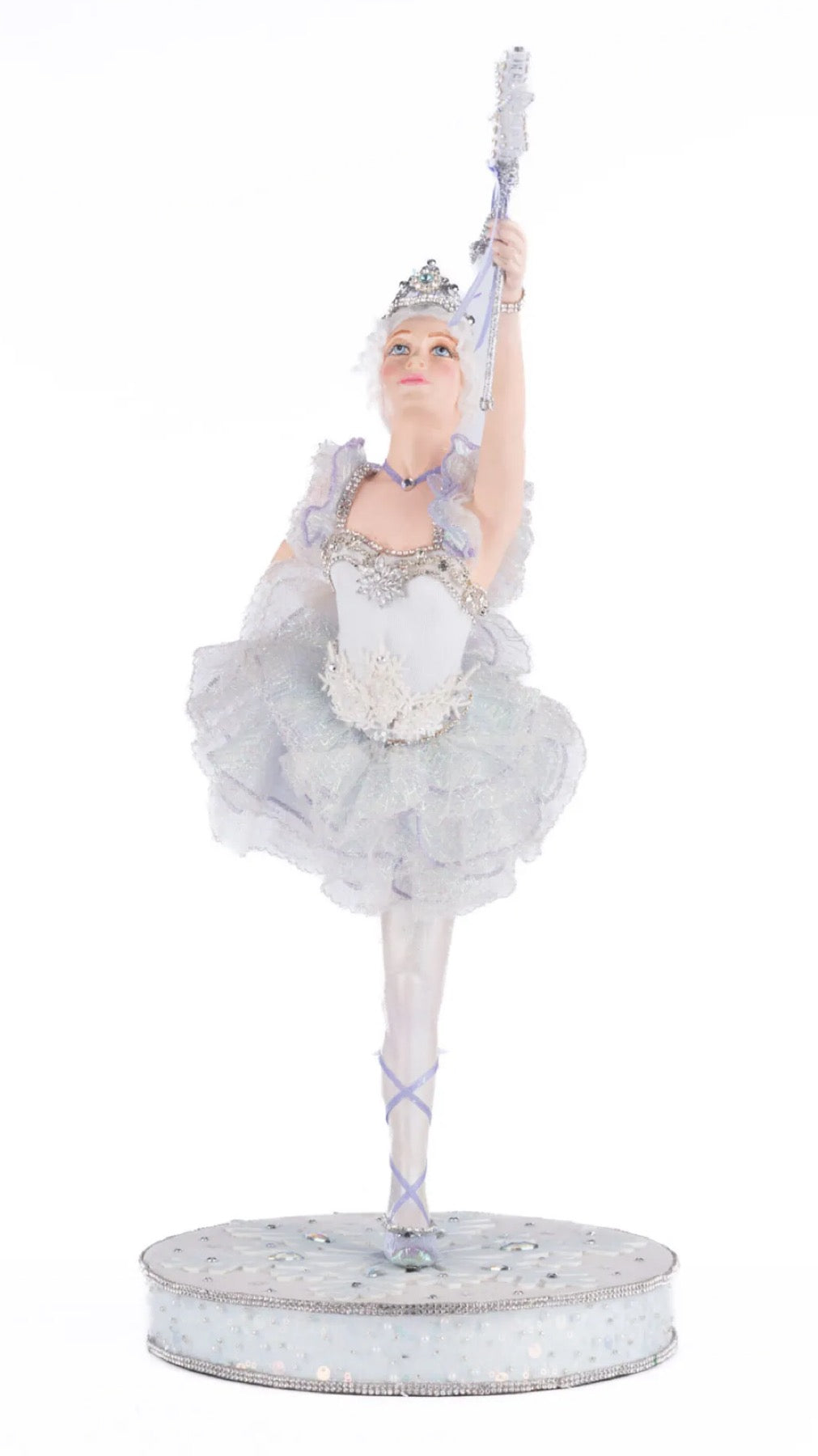 Katherine's Collection Crystal Kingdom Crystalline Ice Princess Ballerina Tabletop Katherine's Collection Christmas Winter Princess Ballerina Decor