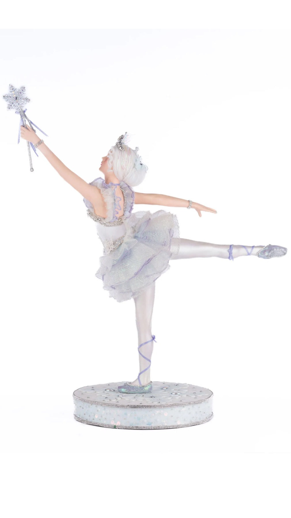 Katherine's Collection Crystal Kingdom Crystalline Ice Princess Ballerina Tabletop Katherine's Collection Christmas Winter Princess Ballerina Decor