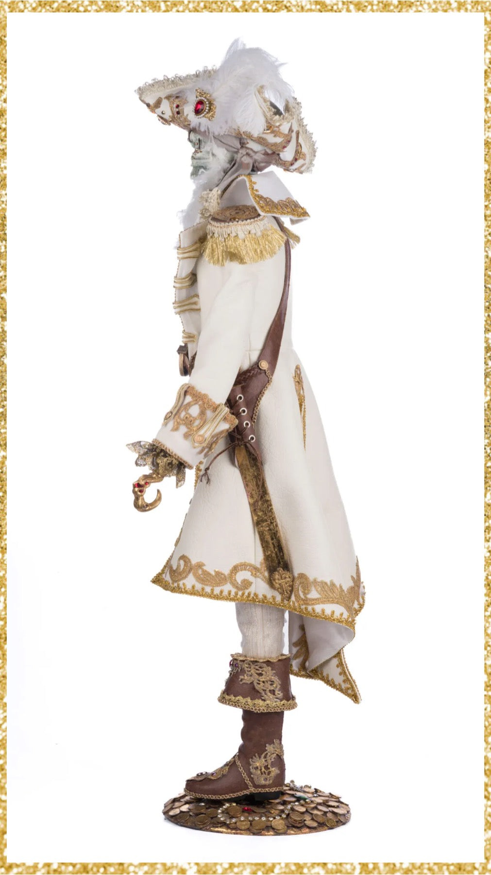 Katherine's Collection Captain Skully Swashbuckler Doll Katherine's Collection Halloween Skeleton Pirate Doll
