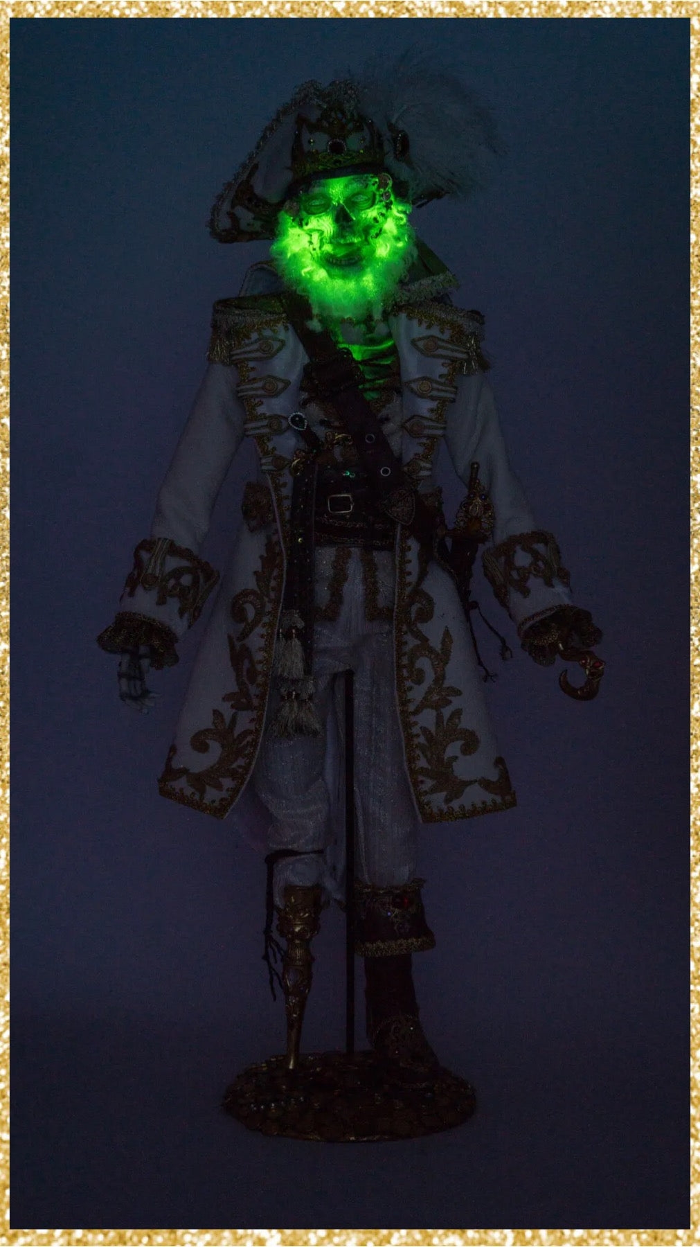 Katherine's Collection Captain Skully Swashbuckler Doll Katherine's Collection Halloween Skeleton Pirate Doll