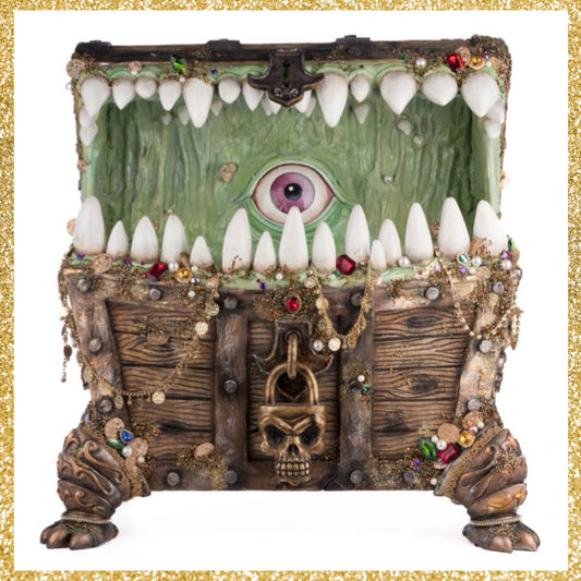 Katherine's Collection Chester The Treasure Chest Candy Container   Katherine's Collection Halloween Pirate Chest Candy Container