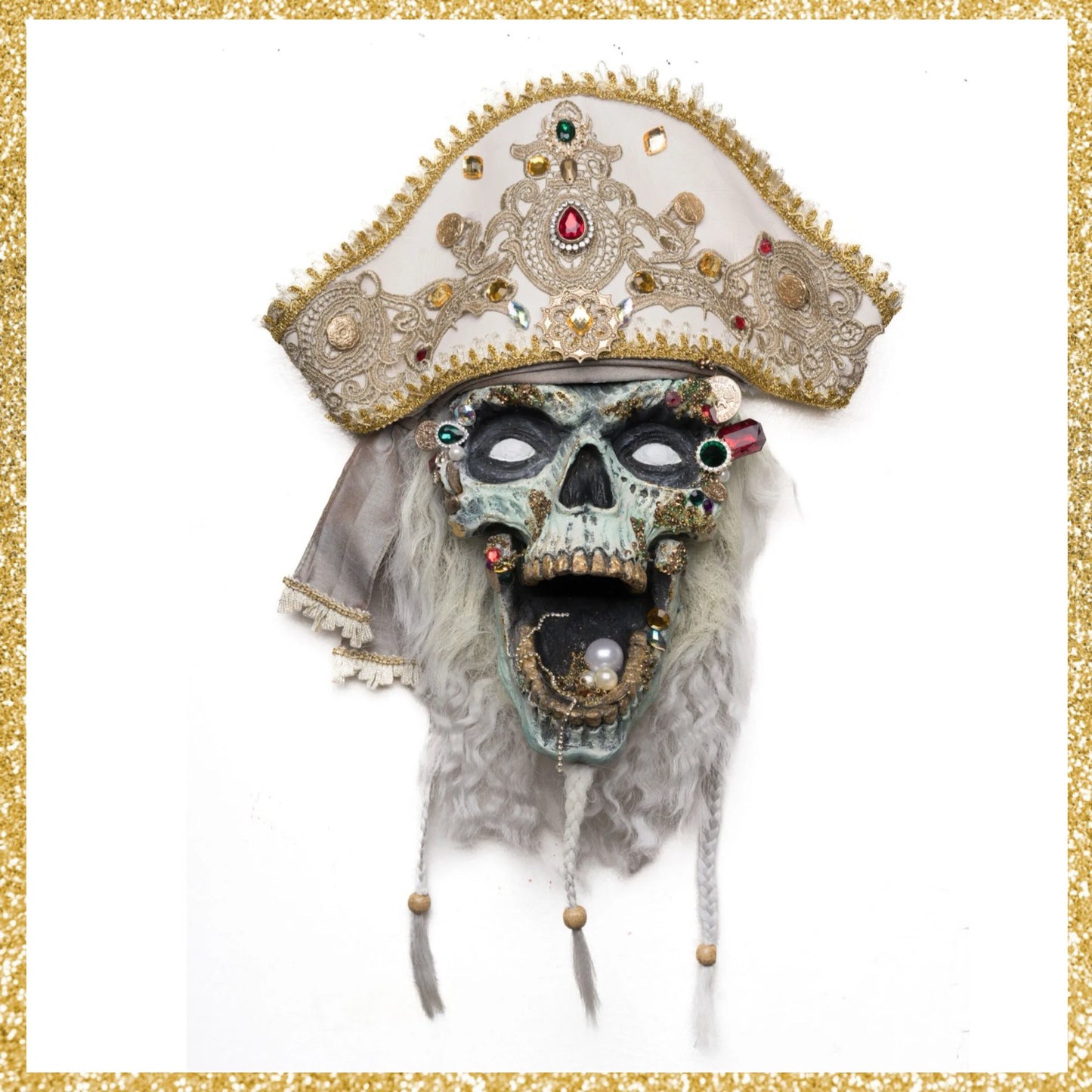 Katherine's Collection Treacherous Treasure Pirate Door Knocker Katherine's Collection Halloween Door Knocker