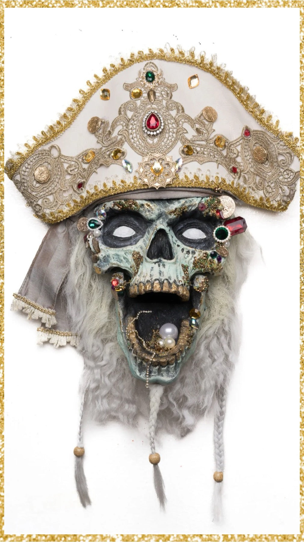 Katherine's Collection Treacherous Treasure Pirate Door Knocker Katherine's Collection Halloween Door Knocker