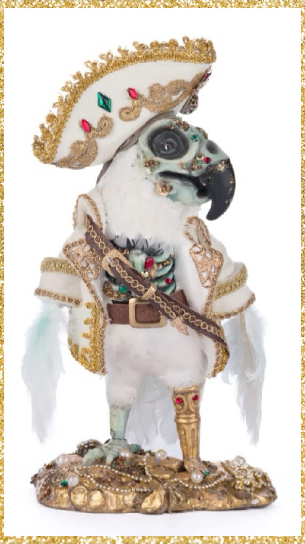 Katherine's Collection Peg Leg Polly Tabletop Katherine's Collection Halloween Pirate Parrot