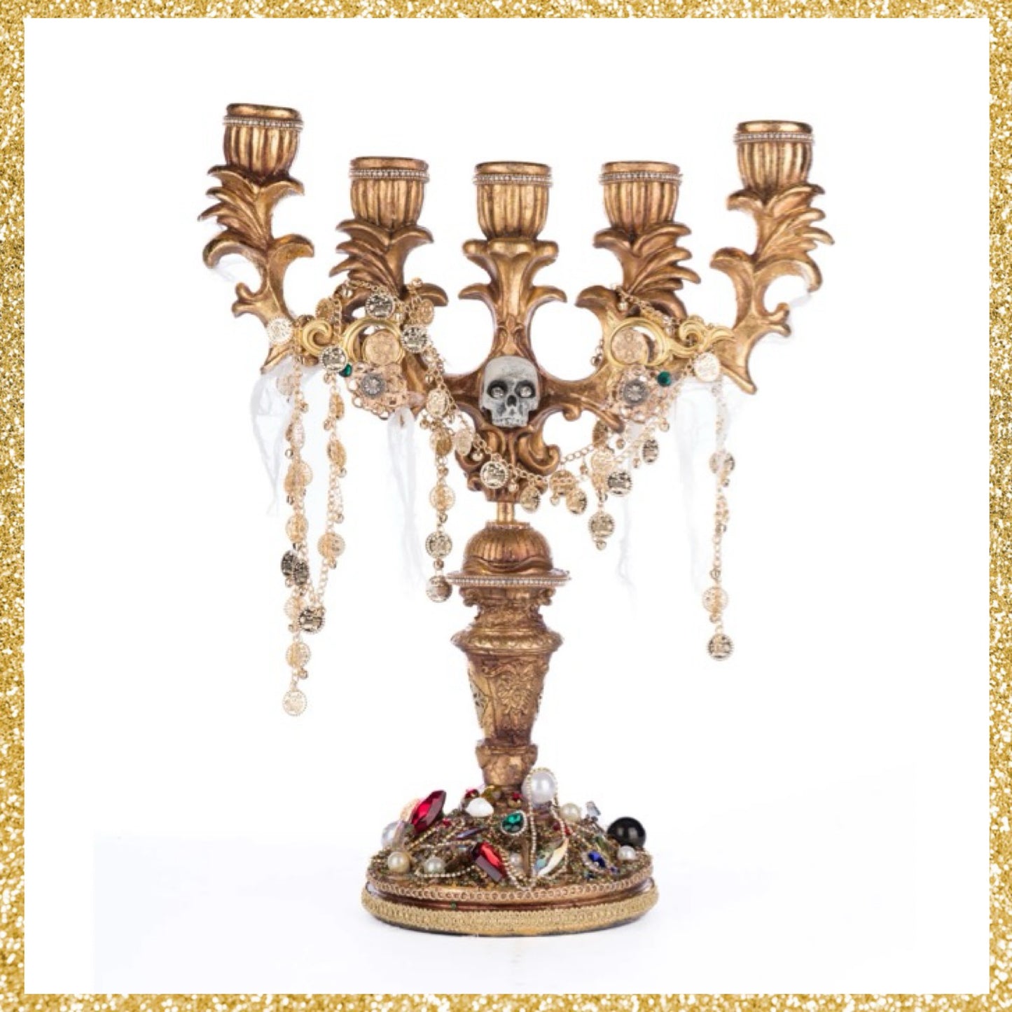 Katherine's Collection Treacherous Treasure Candelabra Katherine's Collection Halloween Candelabra