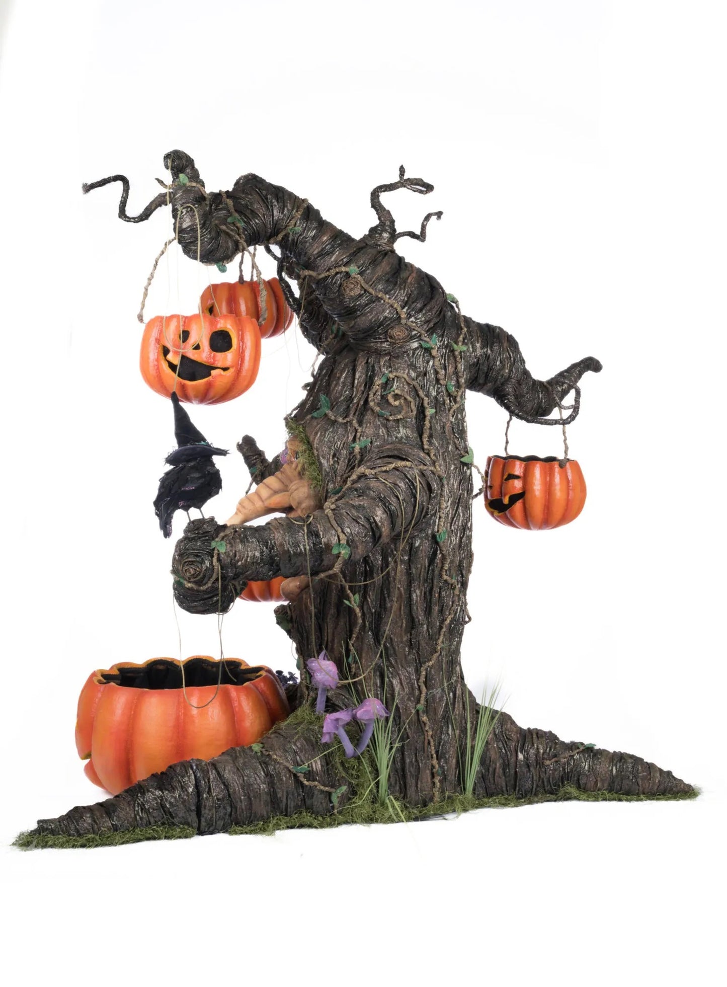 Katherine's Collection Witching Willow Tree with Jack O Lanterns Katherine's Collection Halloween Jack O Lantern Tree