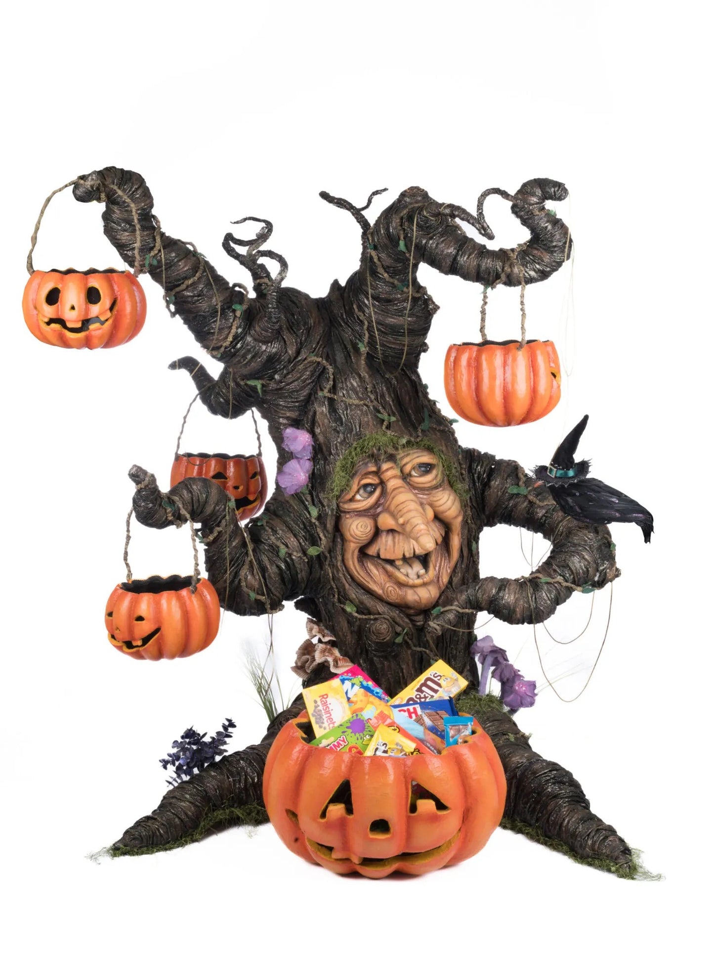 Katherine's Collection Witching Willow Tree with Jack O Lanterns Katherine's Collection Halloween Jack O Lantern Tree