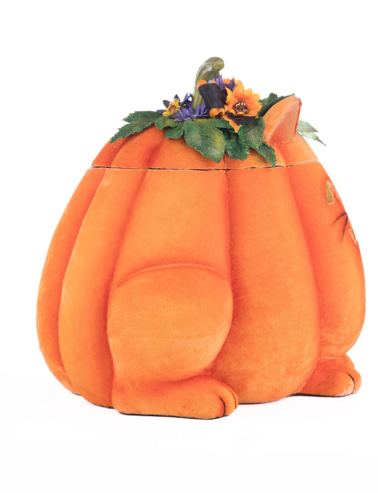 Katherine's Collection Jackie The Kitty Cat Pumpkin Candy Container Katherine's Collection Candy Container