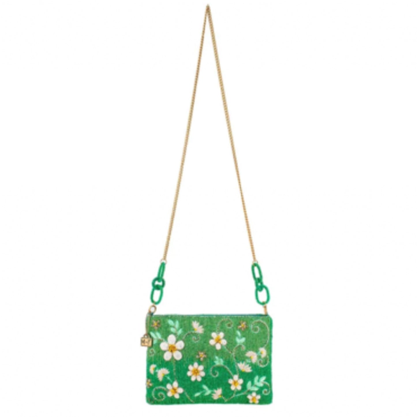 Mary Frances Daisy Days Beaded Crossbody Handbag Mary Frances Handbag