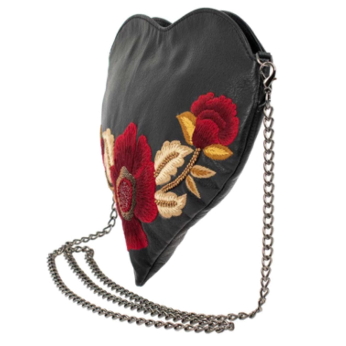 Mary Frances Heartbeat Crossbody Leather Handbag Mary Frances Heart Bag