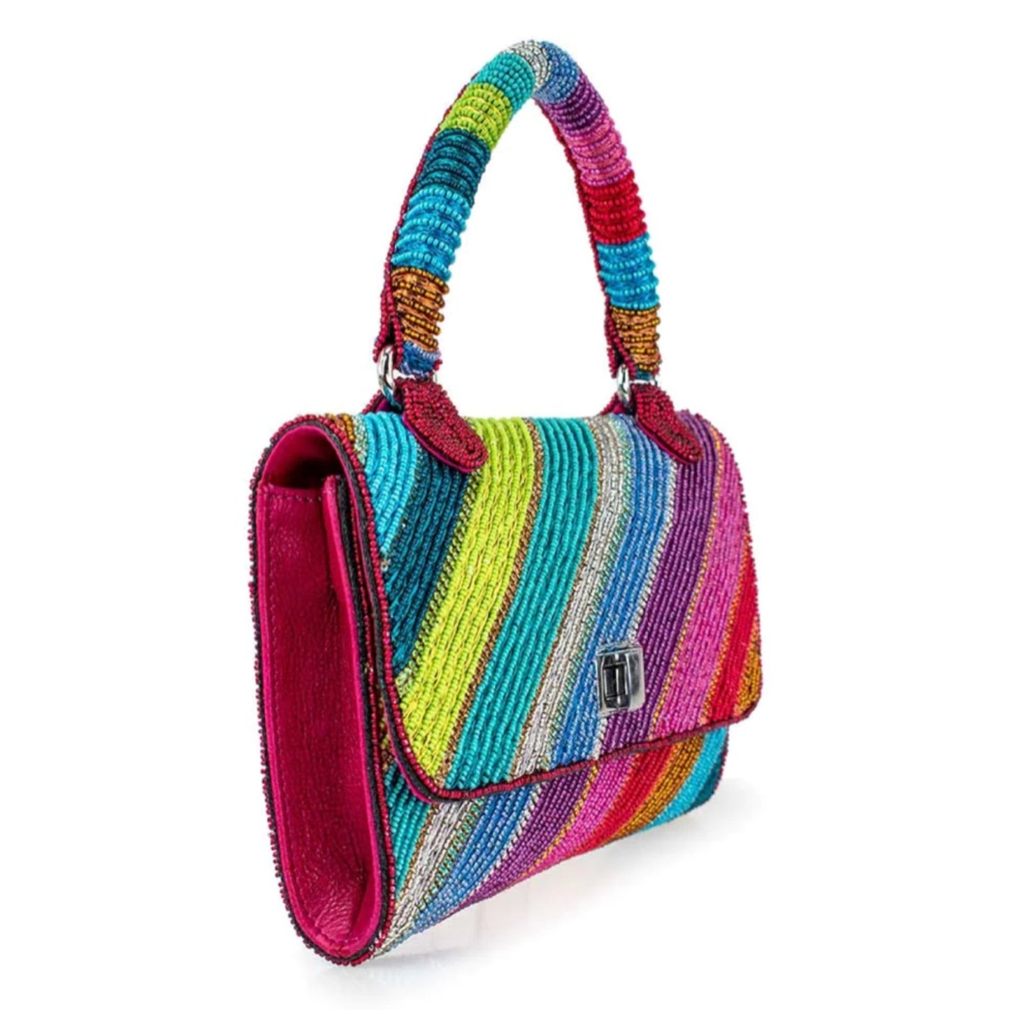 Mary Frances Out Of Line Top Handle Handbag Mary Frances Beaded Bag