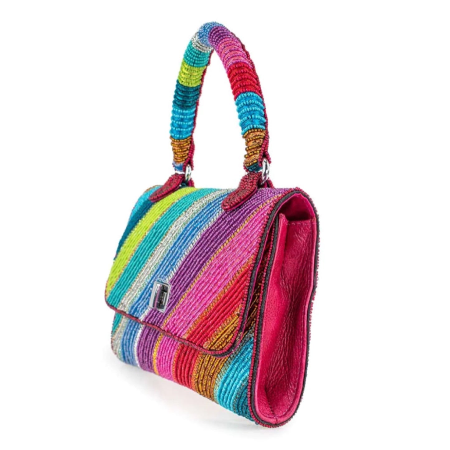 Mary Frances Out Of Line Top Handle Handbag Mary Frances Beaded Bag