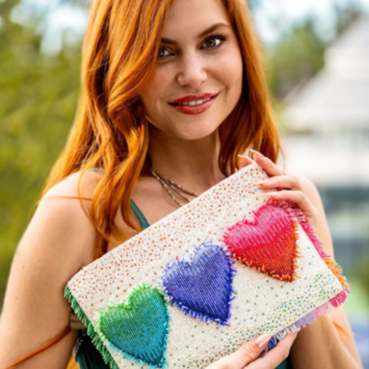 Mary Frances Frill Seeker Hearts Crossbody Bag Mary Frances Beaded Bag