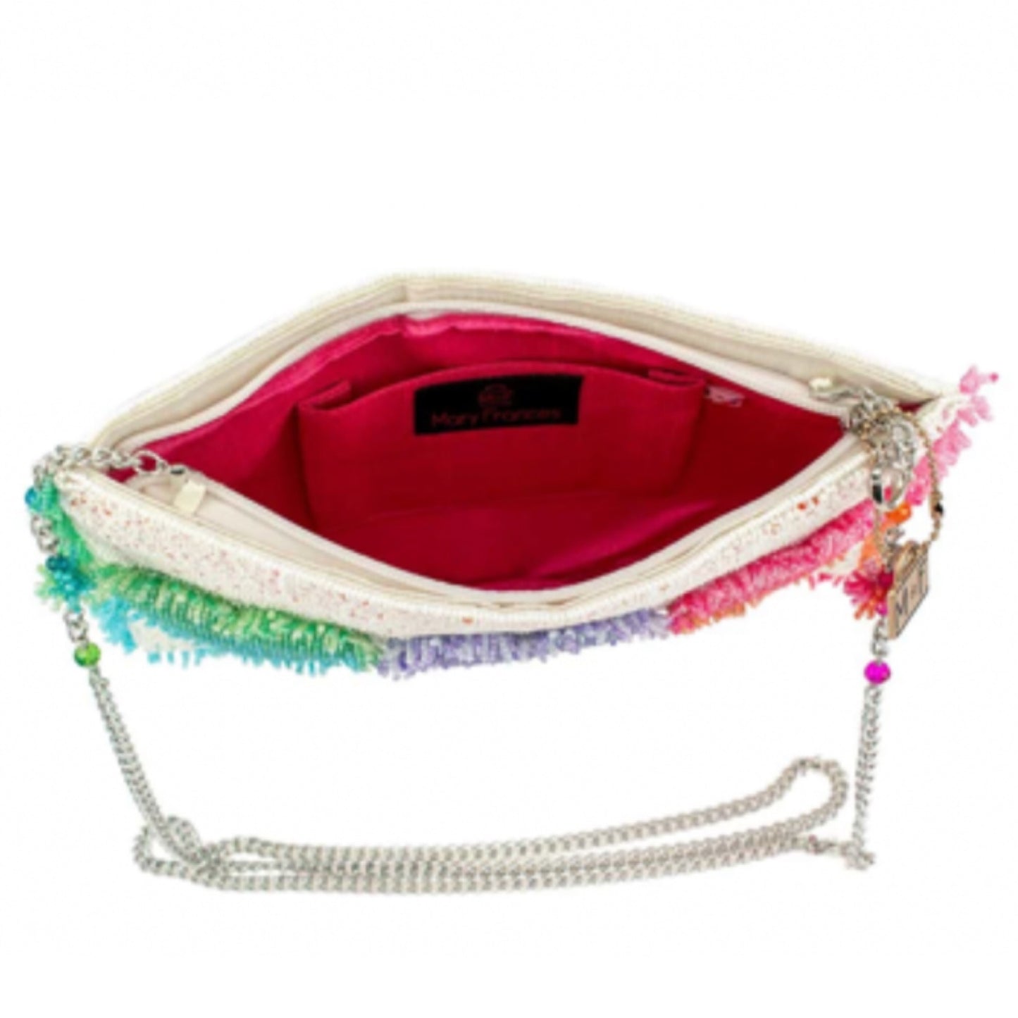 Mary Frances Frill Seeker Hearts Crossbody Bag Mary Frances Beaded Bag