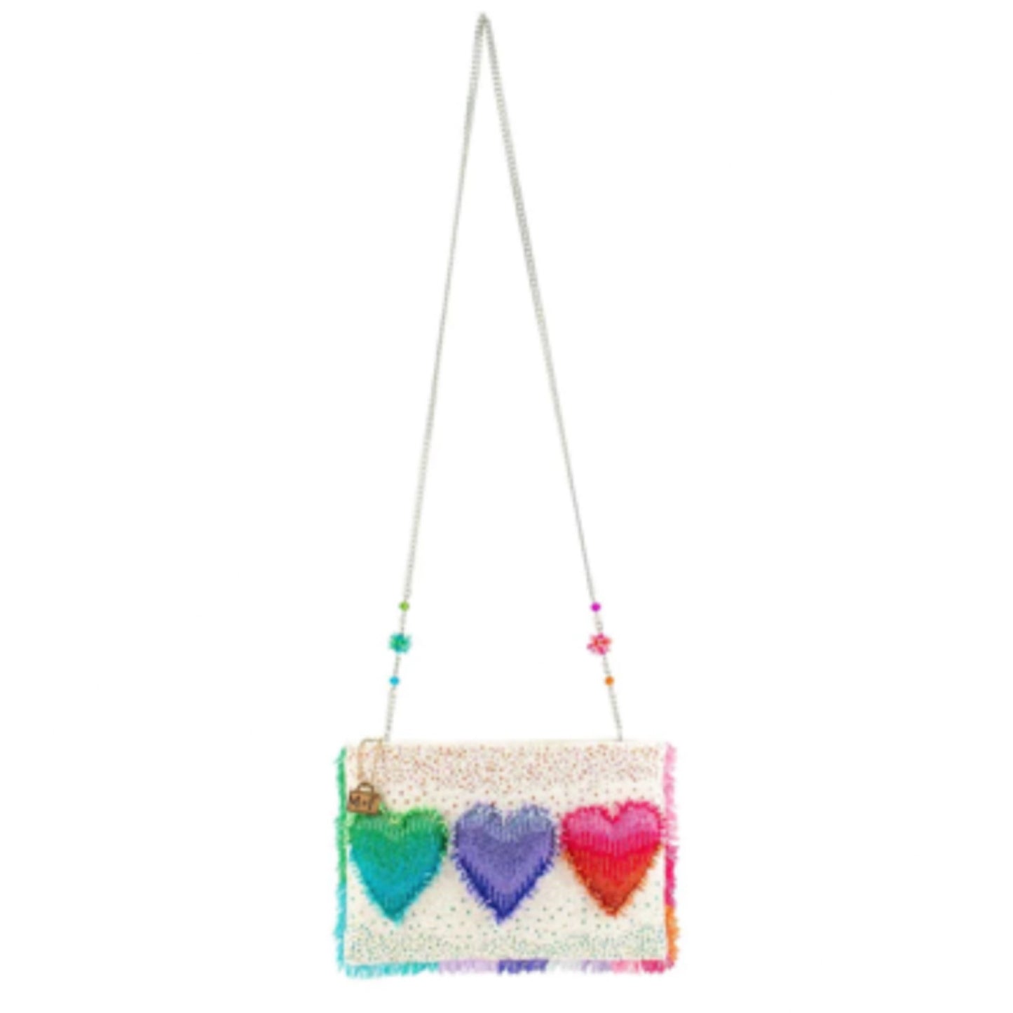 Mary Frances Frill Seeker Hearts Crossbody Bag Mary Frances Beaded Bag