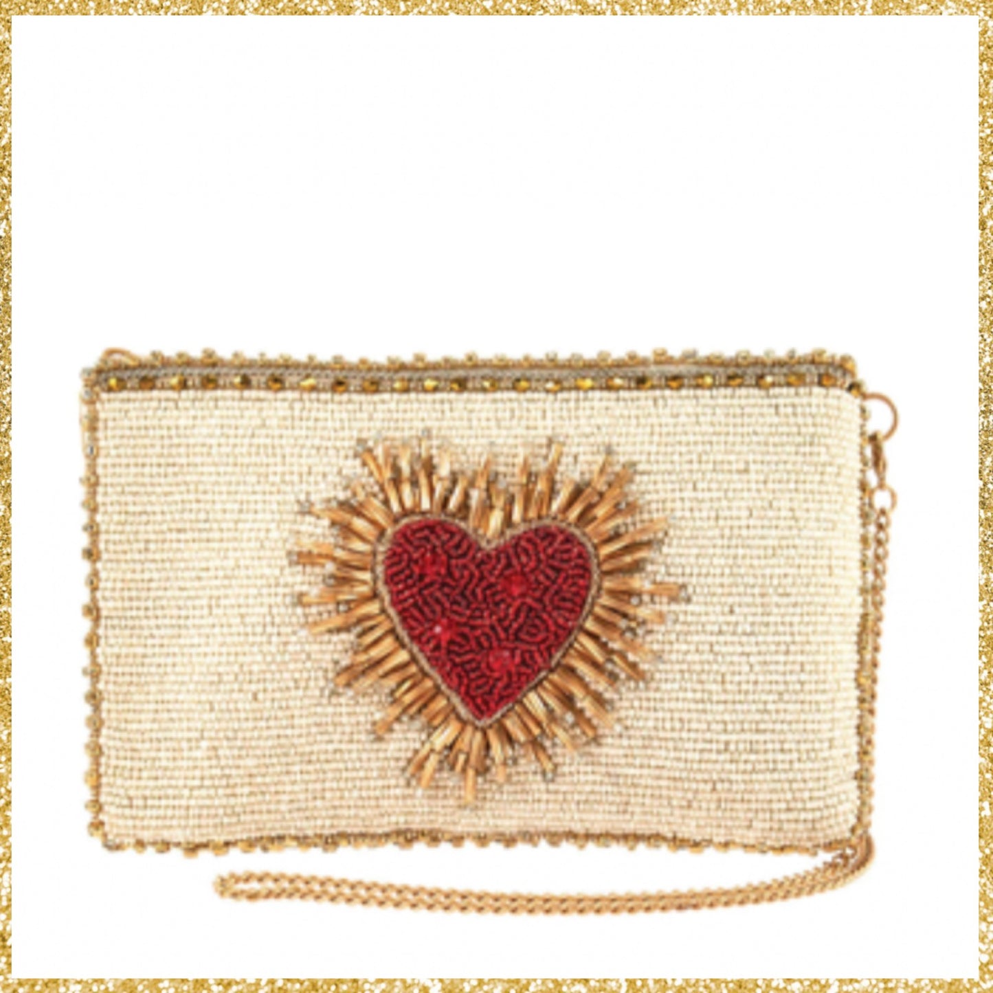 Mary Frances Heart Burst Crossbody Phone Bag Mary Frances Beaded Bag