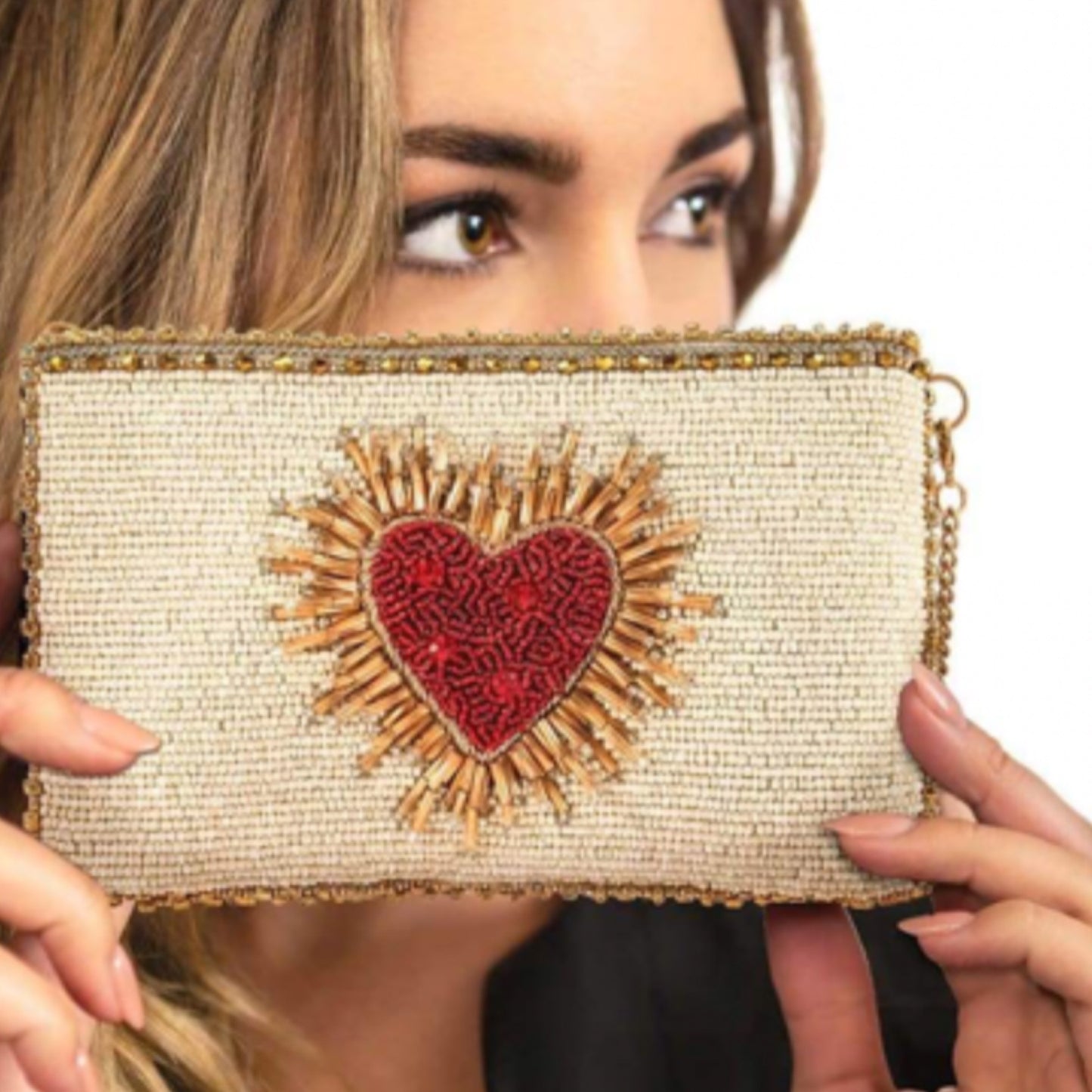 Mary Frances Heart Burst Crossbody Phone Bag Mary Frances Beaded Bag