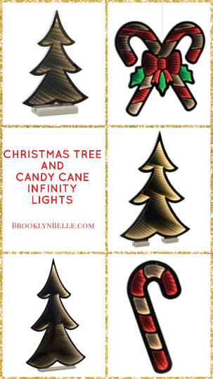 22.5" Infinity Light Double Candy Cane Decor